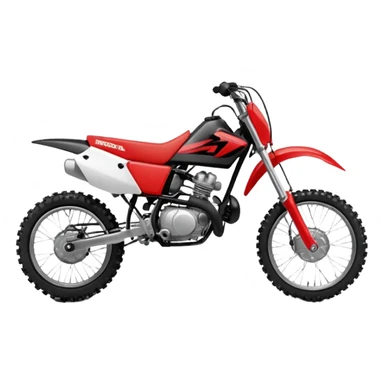 honda 125 dirt bike side view sticker