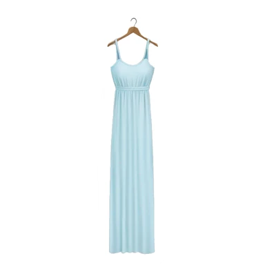 tight maxi dress with straps hanger sticker