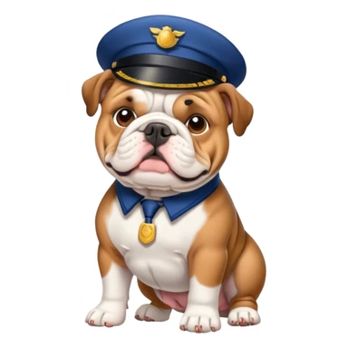 bulldog ingles postman sticker
