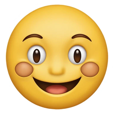 A smiley with half yellow and half brown face smiling sticker