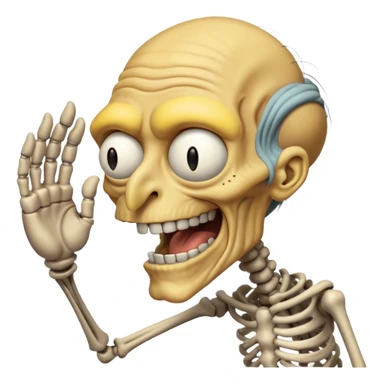 Mr burns hand tapping evil laugh  sticker