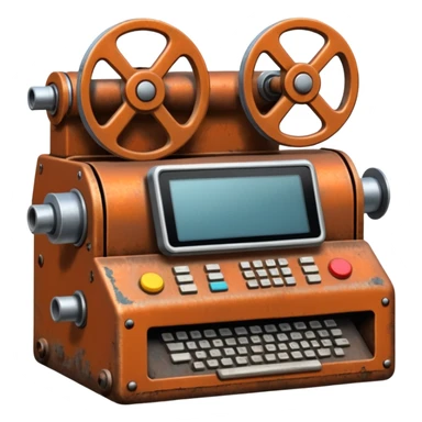 1980s machinery and equipment sticker