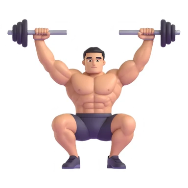 body builder lifting dumbbells sticker