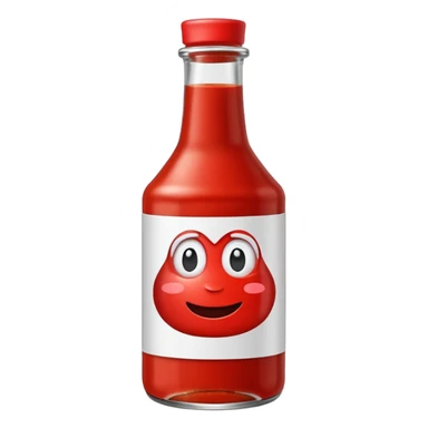 Sauce bottle sticker