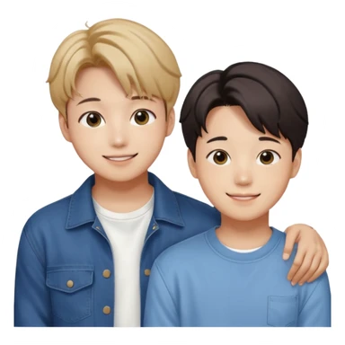 BTS Jungkook with Jimin BTS sticker
