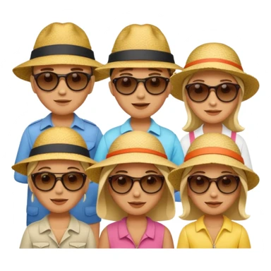 Coastal Town People sticker