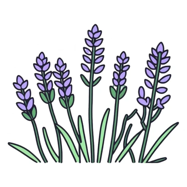Icon app of self service but lavender with lavenders sticker
