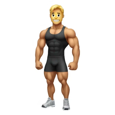 body builder sticker