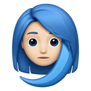 Letter o Blue With Hair With the letter H, which is greater, the same thing sticker