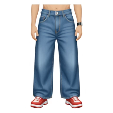 huge jnco jeans with absurdly wide pant legs sticker
