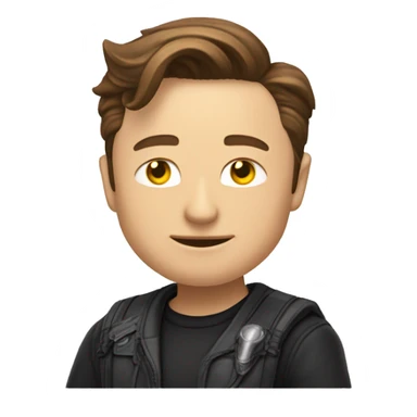Elon musk qui fais le signe jul sticker