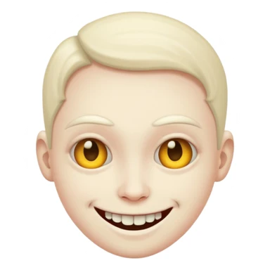 Weird creepy smile  sticker