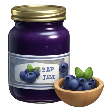 Blueberry jam  sticker
