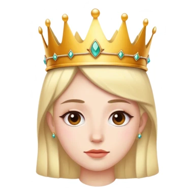 Me wearing a crown sticker