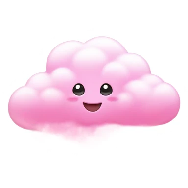 Pink cloud raining pink diamonds sticker