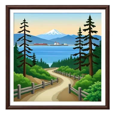 Port Angeles Washington town and walking trail sticker
