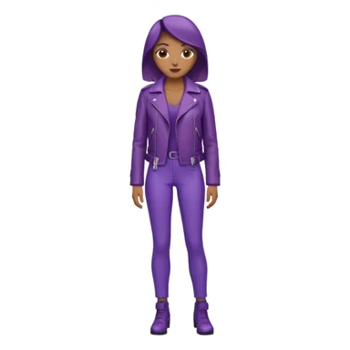 Women in leather jocket, full body, different color leather jocket, close up sticker