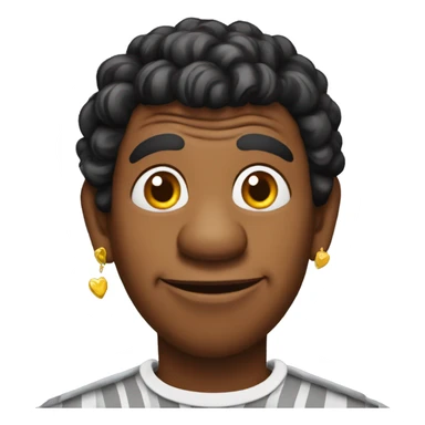 Comedian Vadivelu with head full of hearts sticker