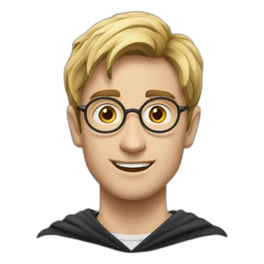 Harry Potter sur un balais magique sticker