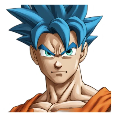 goku super sayan blue kaioken sticker