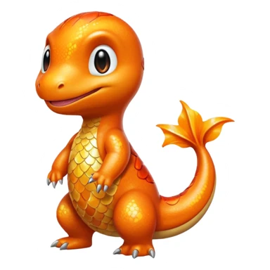 glitter pokemon charmander sticker