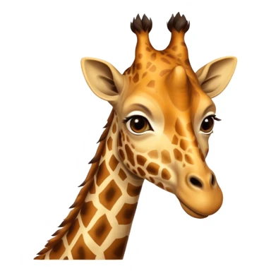 Ful Mor zürafa sticker