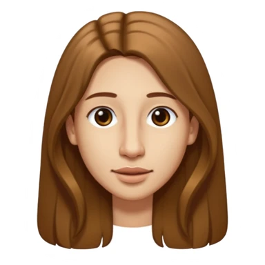 Make a emoji of a person with light skin with long nose hair that goes down like 2 inchis with long hair and with not that much hair and with his hair brown sticker