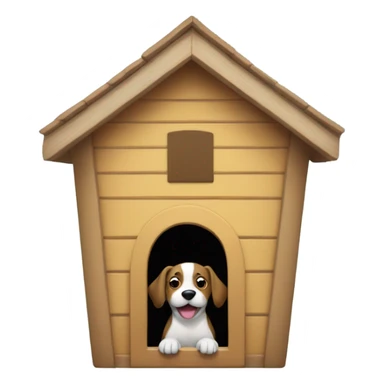 A girl in a dog house  sticker