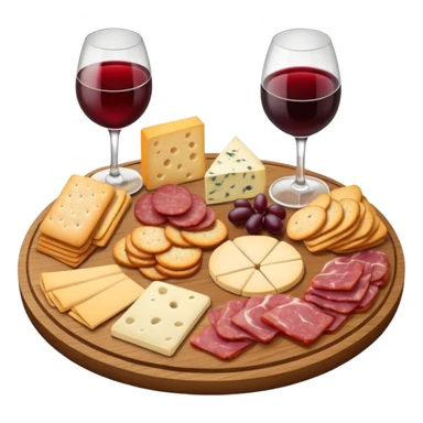 Charcuterie, board, and wine sticker