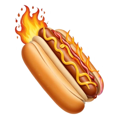 Gauntlet'd Fist Gripping a Flaming Hotdog sticker