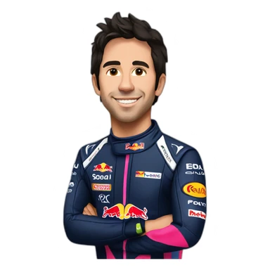 Sergio perez at redbull sticker