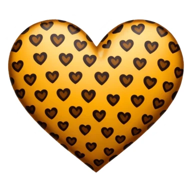 Coeur en leopard sticker
