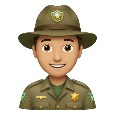 Male Park Ranger sticker
