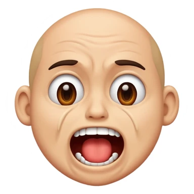 A person cringing  sticker