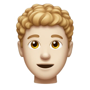 White boy with hazelnut eyesand hairs with a skincare mask on a face  sticker