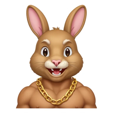 A little rabbit who loves to laugh make it drake make it rap and not cute sticker