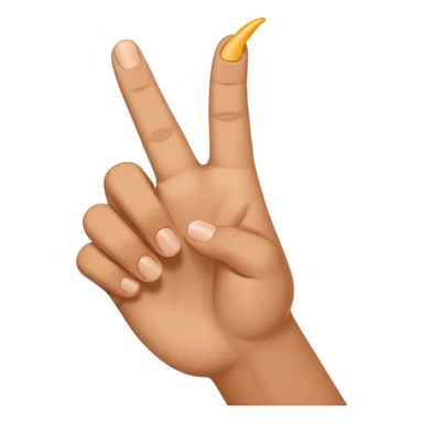 hand making an L shape with a finger and thumb  sticker