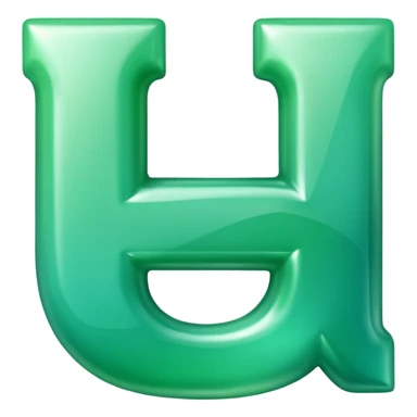 One uppercase Ukrainian Cyrillic letter: А.
Glossy green with soft gradient.
Smooth rounded shape, modern style.
Centered, no background.
 sticker
