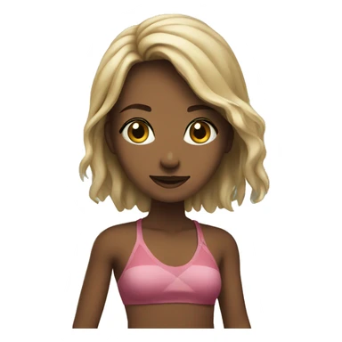 Sara on a beach sticker