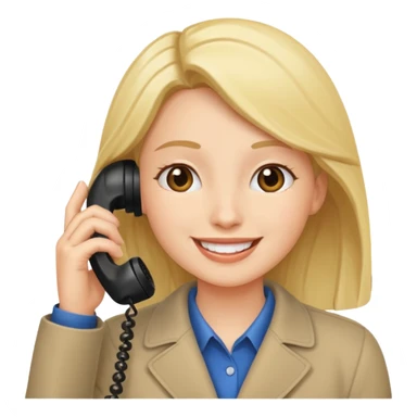 A person is calling on the phone sticker