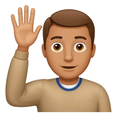 awkward dad wave sticker