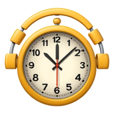 CLOCK WITH ALL ARMS AT 12 sticker