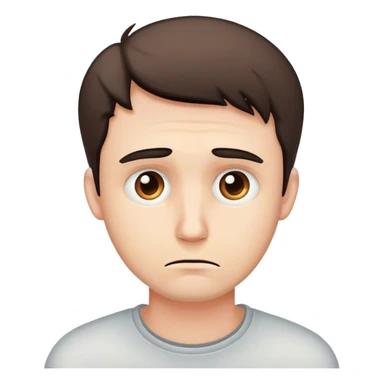 Guy Searching Solution, sad sticker