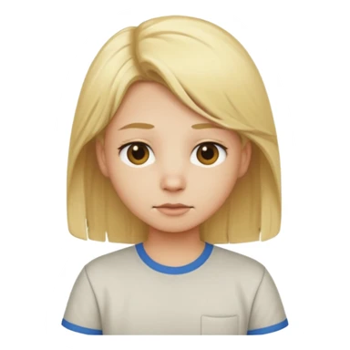 blonde hair animal with shirt sticker