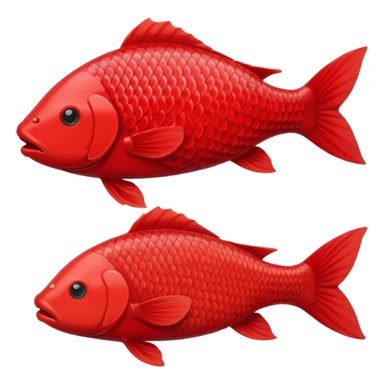 Red carp sticker