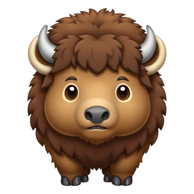bison cute sticker