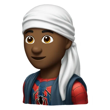 Spider-man with durag sticker