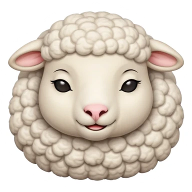 Meme-Worthy Cute Sleeping Sheep Portrait Emoji, Head resting peacefully with a contented smile, showcasing a robust build and a luxuriously soft white fleece, eyes shut in a serene, restful nap, Simplified yet hilariously adorable features, highly detailed, glowing with a soft, drowsy light, high shine, relaxed and utterly lovable, stylized with an air of playful laziness, bright and heartwarming, soft glowing outline, capturing the essence of a comically sleepy sheep, so meme-worthy it feels like it could instantly become the next viral sensation of adorable slumber! sticker