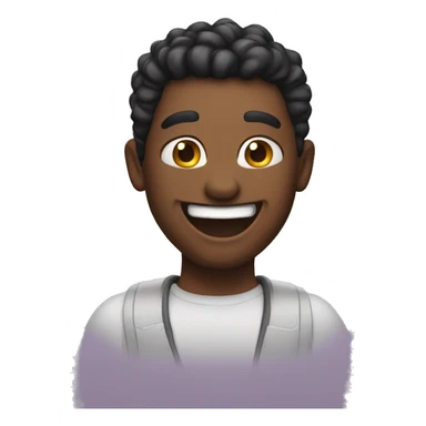 Super duper happy face sticker