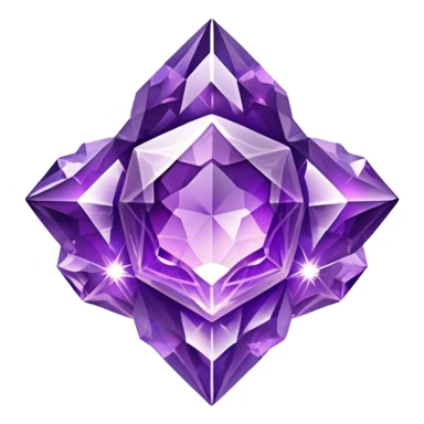 Epic divine legendary celestial complex detailed iridescent amethyst sticker
